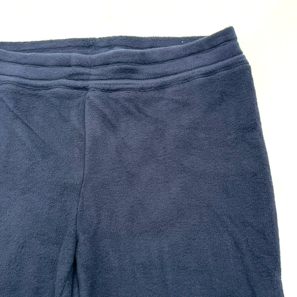 CUDDL DUDS | Small SOFT Cozy Navy Blue Fuzzy Flannel Elastic Lounge Pajama Pants - Picture 1 of 8